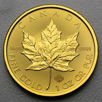 Goldmünze 1oz Maple Leaf (verschiedene Jahrgänge)  
