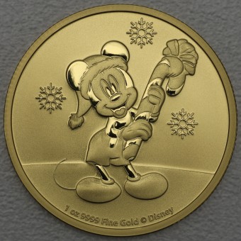 Goldmünze 1oz "Mickey Mouse Christmas 2020" (Niue) 