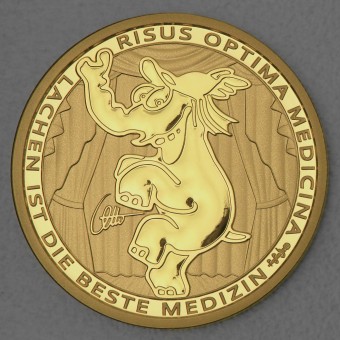 Goldmünze 1oz "Risus Optima Medicina" 2023 Ottifanten – Funnyfant (Tuvalu)