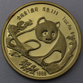 Goldmünze 1oz "Panda - 1988 München" (China) 