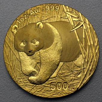 Goldmünze 1oz "Panda - 2002" (China) 