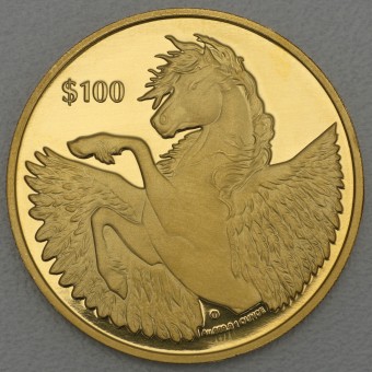 Goldmünze 1oz "Pegasus" 2021 (PP) (Britische Jungferninseln)