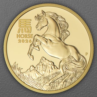 Goldmünze 1oz "Pferd" 2026 (PP) Lunar III – Year of the Horse (Australien)