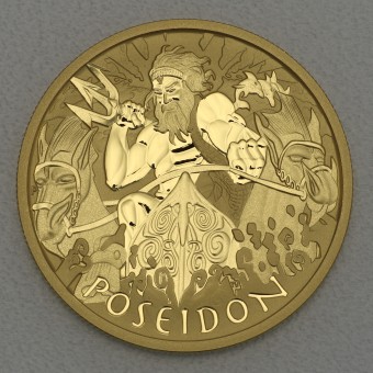 Goldmünze 1oz "Poseidon" 2021 Gods of Olympus (Tuvalu)
