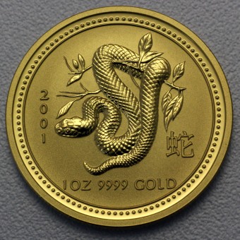 Goldmünze 1oz "Schlange" 2001 Lunar I – Year of the Snake (Australien)