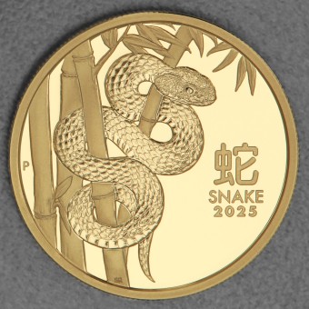 Goldmünze 1oz "Schlange" 2025 (PP) Lunar III – Year of the Snake (Australien)