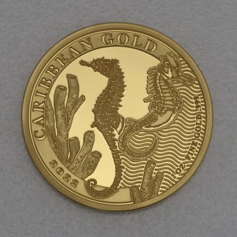 Goldmünze 1oz "Seahorse" 2022 Caribbean Gold (Barbados)
