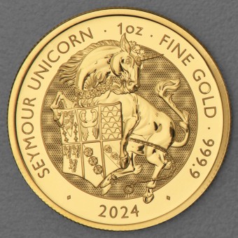 Goldmünze 1oz "Seymour Unicorn" 2024 Royal Tudor Beasts (Großbritannien)