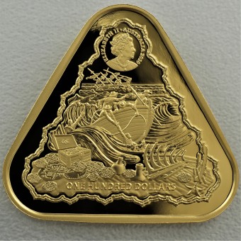 Goldmünze 1oz "Vergulde Draeck" 2020 Shipwrecks (Australien)