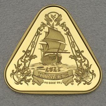 Goldmünze 1oz "Triangular Zeewijk 2021" Shipwrecks Serie