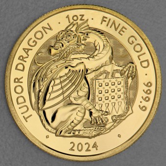 Goldmünze 1oz "Tudor Dragon" 2024 Royal Tudor Beasts (Großbritannien)