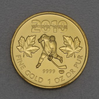 Goldmünze 1oz "Hockey" 2010 Olympische Spiele Vancouver (Kanada)