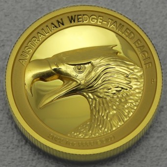 Goldmünze 1oz "Wedge-tailed Eagle" 2022 (UHR/PP) Polierte Platte/Ultra High Relief (Australien)