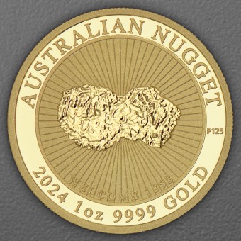 Goldmünze 1oz "Welcome" 2024 Australian Nugget (Australien)