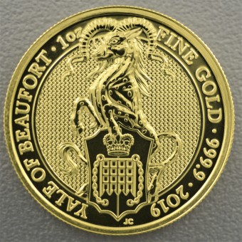 Goldmünze 1oz "Yale of Beaufort" 2019 The Queen’s Beasts (UK)