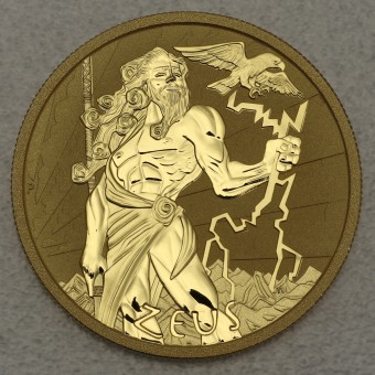 Goldmünze 1oz "Zeus" 2021 Gods of Olympus (Tuvalu)