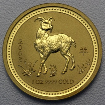 Goldmünze 1oz "Ziege 2003" Lunar I 