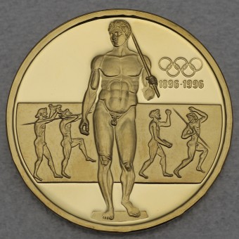 Goldmünzen 20000 Drachmen "Olympiade" 1996 (PP) 100 Jahre Olympische Spiele (Griechenland)