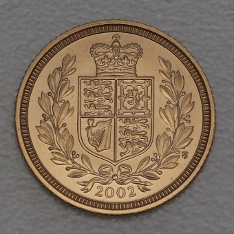 Goldmünze "2002 Gold Proof 1/2 Sovereign" (UK) 