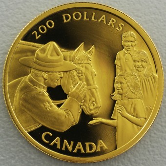 Goldmünze 1/2oz "Royal Canadian Mounted Police" 1993 (PP) (Kanada)