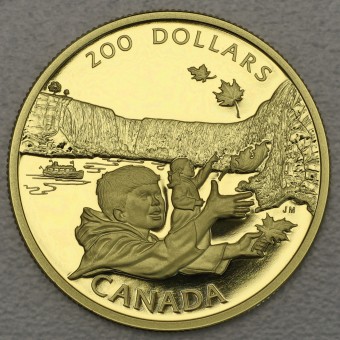 Goldmünze 200 Dollar "Niagara Falls 1992" (Kanada) 
