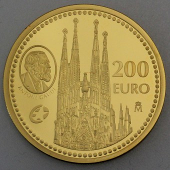 Goldmünze "200 Euro-2010 Antoni Gaudi" (Spanien) 