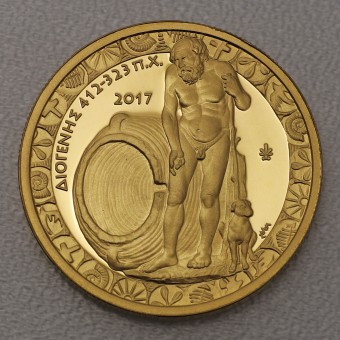 Goldmünze 200 Euro "Diogenes" 2017 Griechische Kultur - Historiker (Griechenland)