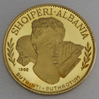 Goldmünze "200 Leke" 1968 (Albanien)
