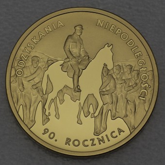 Goldmünze 200 Zloty "Unabhängigkeit" 2008 90. Jahrestag (Polen)