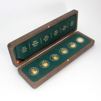 Goldmünze "20Euro BRD Komplettset Wald" (2010-15) 
