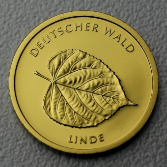 Goldmünze "20Euro BRD 2015 Linde" Deutscher Wald