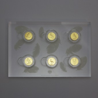 Goldmünze 6 x 20 Euro "Heimische Vögel" 2016-2021 Set – 6-teilig (Deutschland)