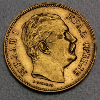 Goldmünze "20 Dinar" (Serbien) 