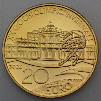 Goldmünze 20 Euro "Schloß Stupinigi" 2005 (Italien)