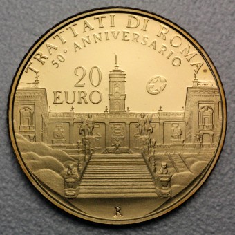 Goldmünze "20 Euro-2007 Trattati di Roma" (Ital.) 