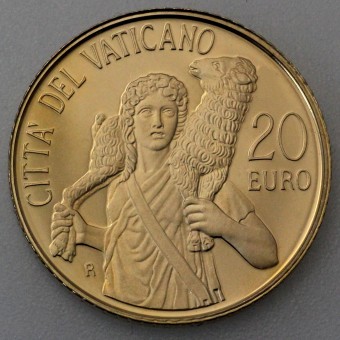 Goldmünze "20 Euro - 2009" Der gute Hirte (Vatikanstadt)