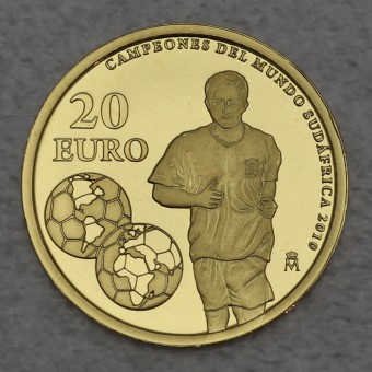 Goldmünze 20 Euro "Fußball WM" 2010 (Spanien)