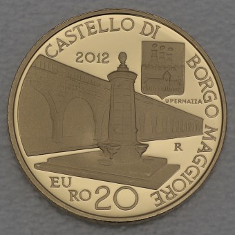 Goldmünze 20 Euro "Borgo Maggiore" 2012 (PP) Architektonische Elemente (San Marino)