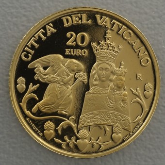 Goldmünze "20 Euro - 2016" (Vatikan) Maria mit Kind und Engel