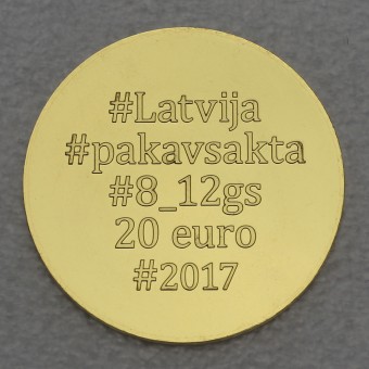 Goldmünze "20 Euro Latvija-2017" (Lettland) 