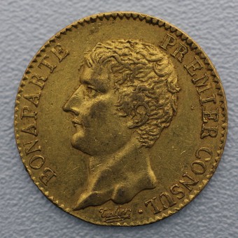 Goldmünze "20 Francs/Bonaparte-Prem.Consul" (F) 