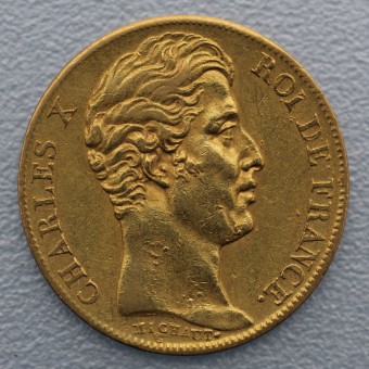 Goldmünze "20 Francs/Charles X." (Frankreich) 