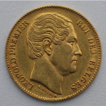 Goldmünze "20 Francs/Leopold-Premier" (Belgien) 