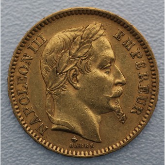 Goldmünze "20 Francs/Napoleon III." (Frankreich) 
