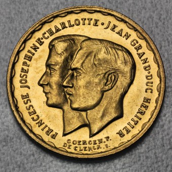 Goldmünze "20 Francs 1953" (Luxemburg) 
