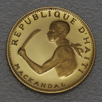 Goldmünze 20 Gourdes 1967 (Haiti)