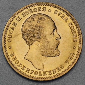 Goldmünze "20 Kroner-Oscar II" (Norwegen) 