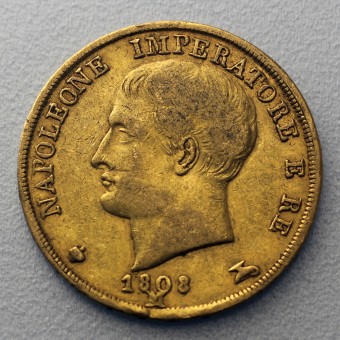 Goldmünze 20 Lire "Napoleon I." versch. Jahrg. (Italien)