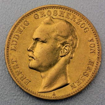Goldmünze "20 Mark Ernst Ludwig 1893" (Hessen) 