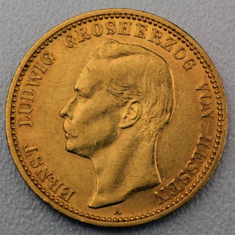 Goldmünze 20 Mark "Ernst Ludwig" 1896-A J.225 (Hessen)